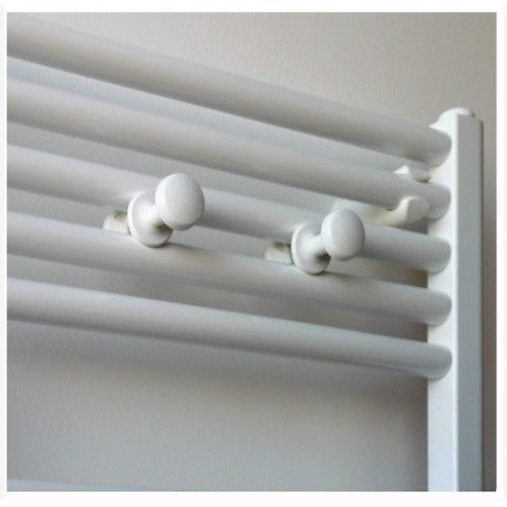 COPPIA APPENDINI PER TERMOARREDO- Bianco- ERCOS- pezzi 1