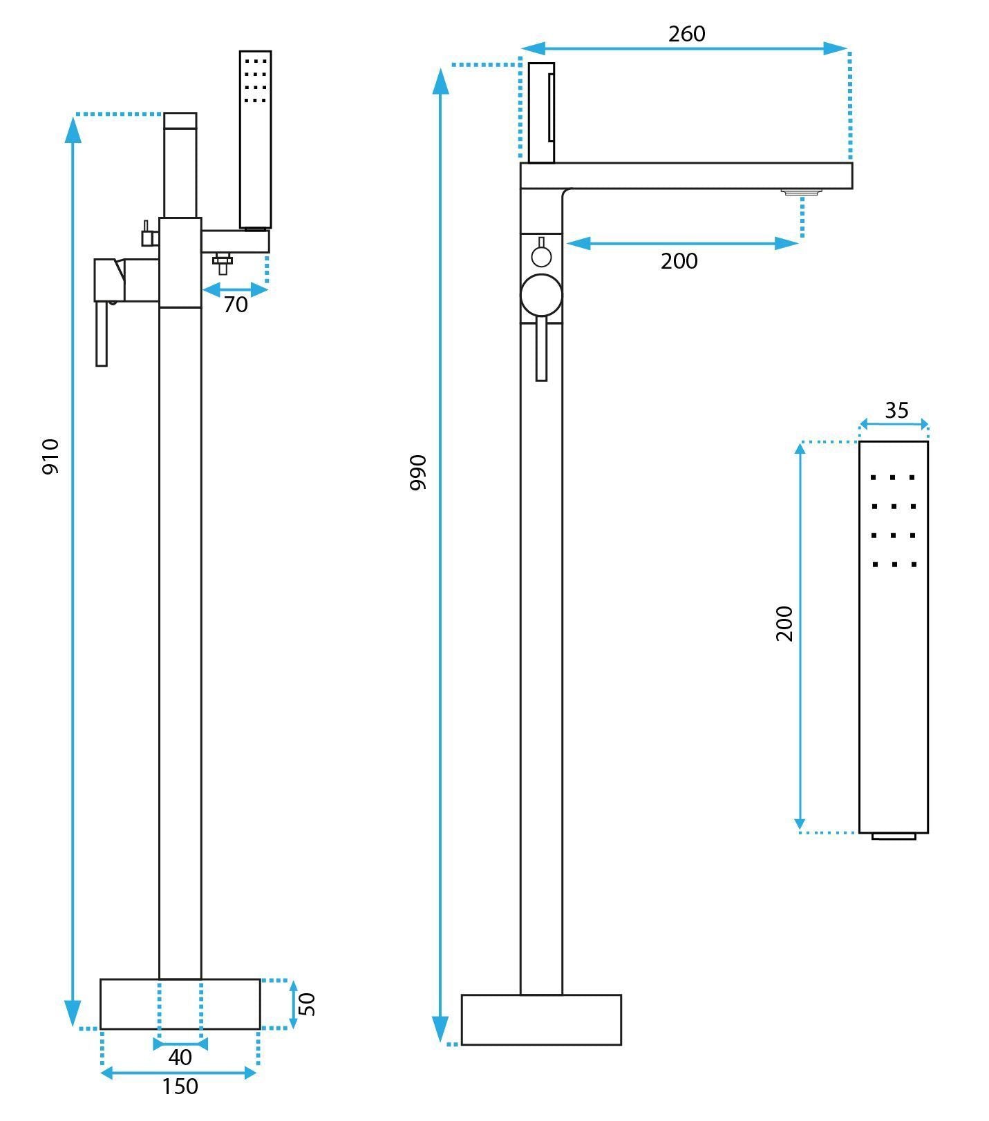 Rubinetto Indipendente Rea Flores Chrome