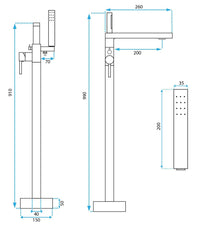 Rubinetto Indipendente Rea Flores Chrome