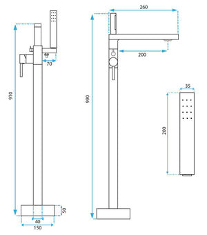 Rubinetto Indipendente Rea Flores Chrome