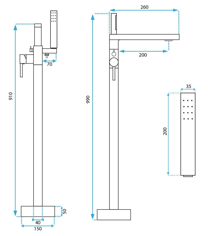 Rubinetto Indipendente Rea Flores Chrome