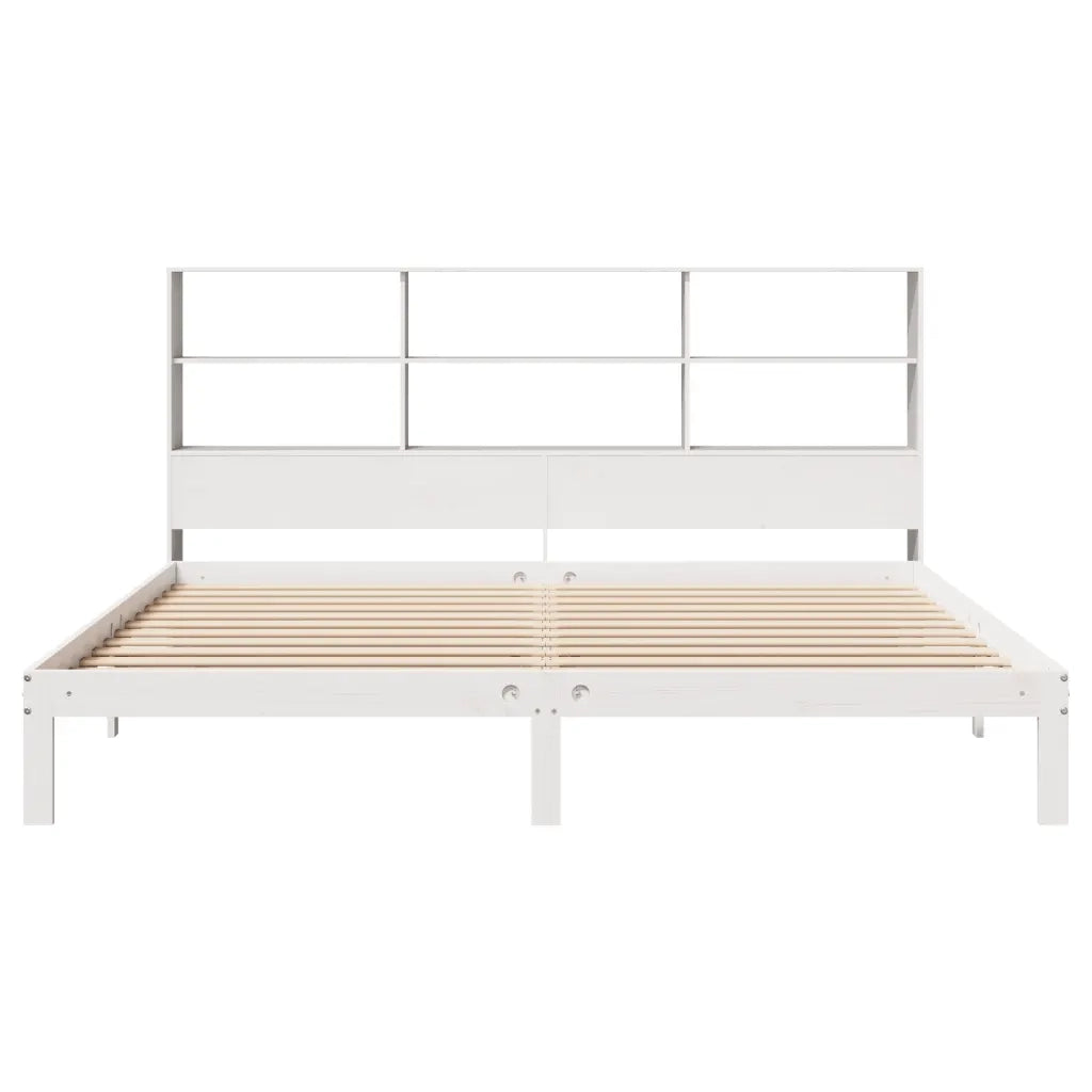 Giroletto con Libreria senza Materasso 180x200 cm in Legno Pino