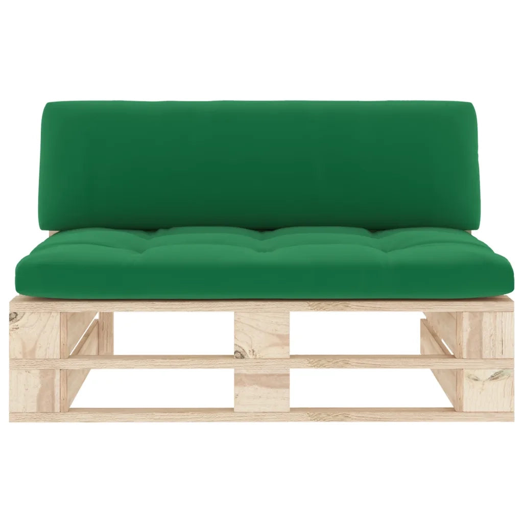 Divano Centrale Giardino su Pallet in Legno di Pino Impregnato cod mxl 55627
