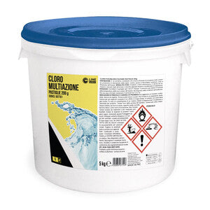 C CLORO PISCINA MULTIAZIONE PASTIGLIE 200 G CF 5KG- 1,0 pz