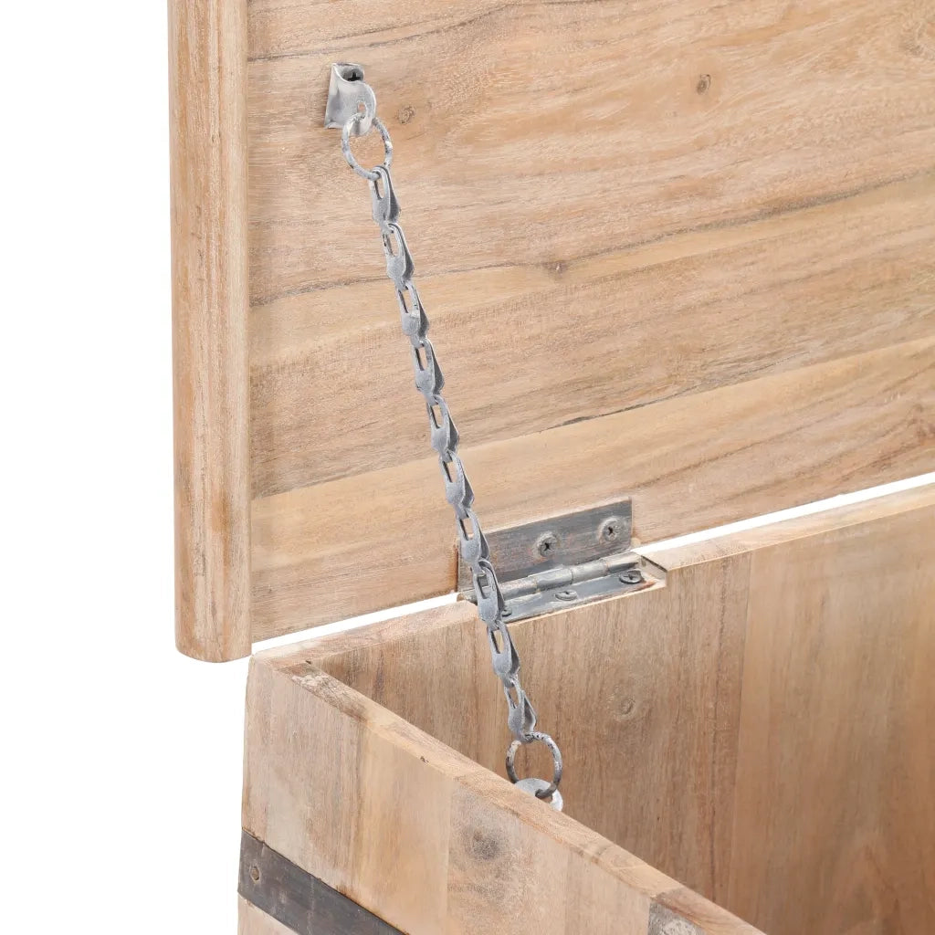 Baule 90x40x40 cm in Legno Massello di Acacia CFW7597998