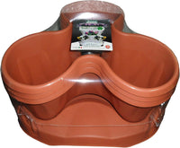 SET VASO 'TRIFOGLIO' Ø cm 40xh.51 Lt. 6 - terracotta  - BAMA