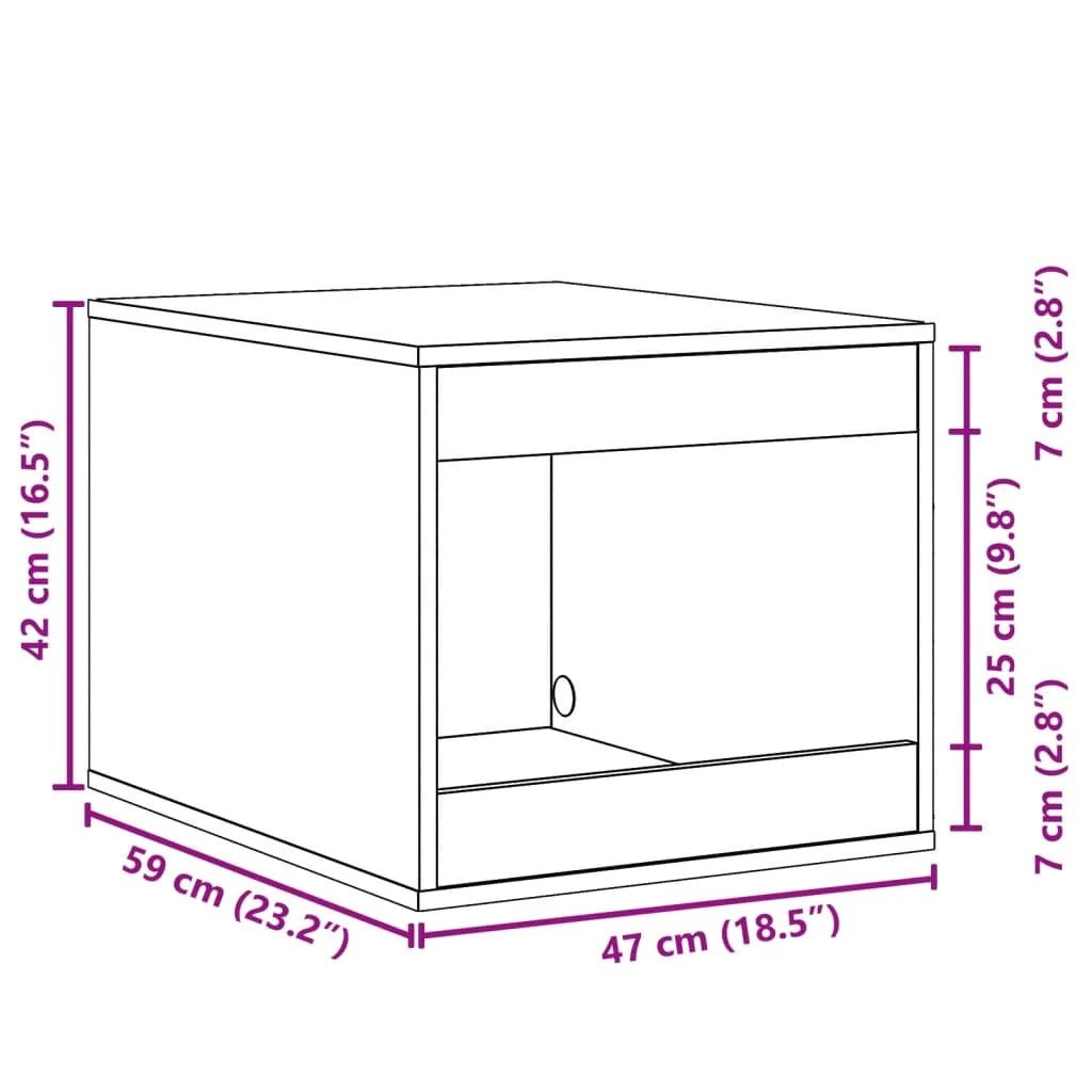 Mobiletto per lettiera per gatti in legno ingegnerizzato bianco 02_0043309