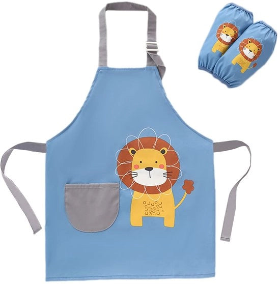 Cinturone per bambini con maniche - Spalline regolabili - Tasche - Leggero - Sostenibile - Per bambini maschi/femmine - Cinturone