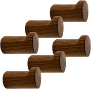 6 pezzi - 3,5*3,5*5 cm - grappino - chiodi da parete in legno - da appendere al muro - chiodi per abiti resistenti - chiodi decorativi per asciugamani - per asciugamani, cappelli e abiti decorativi - accessori per la casa - marrone