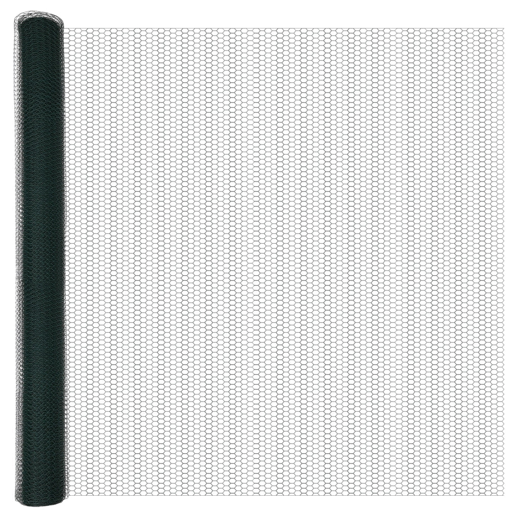 Recinzione Esagonale  Verde 1,6x10 m Acciaio