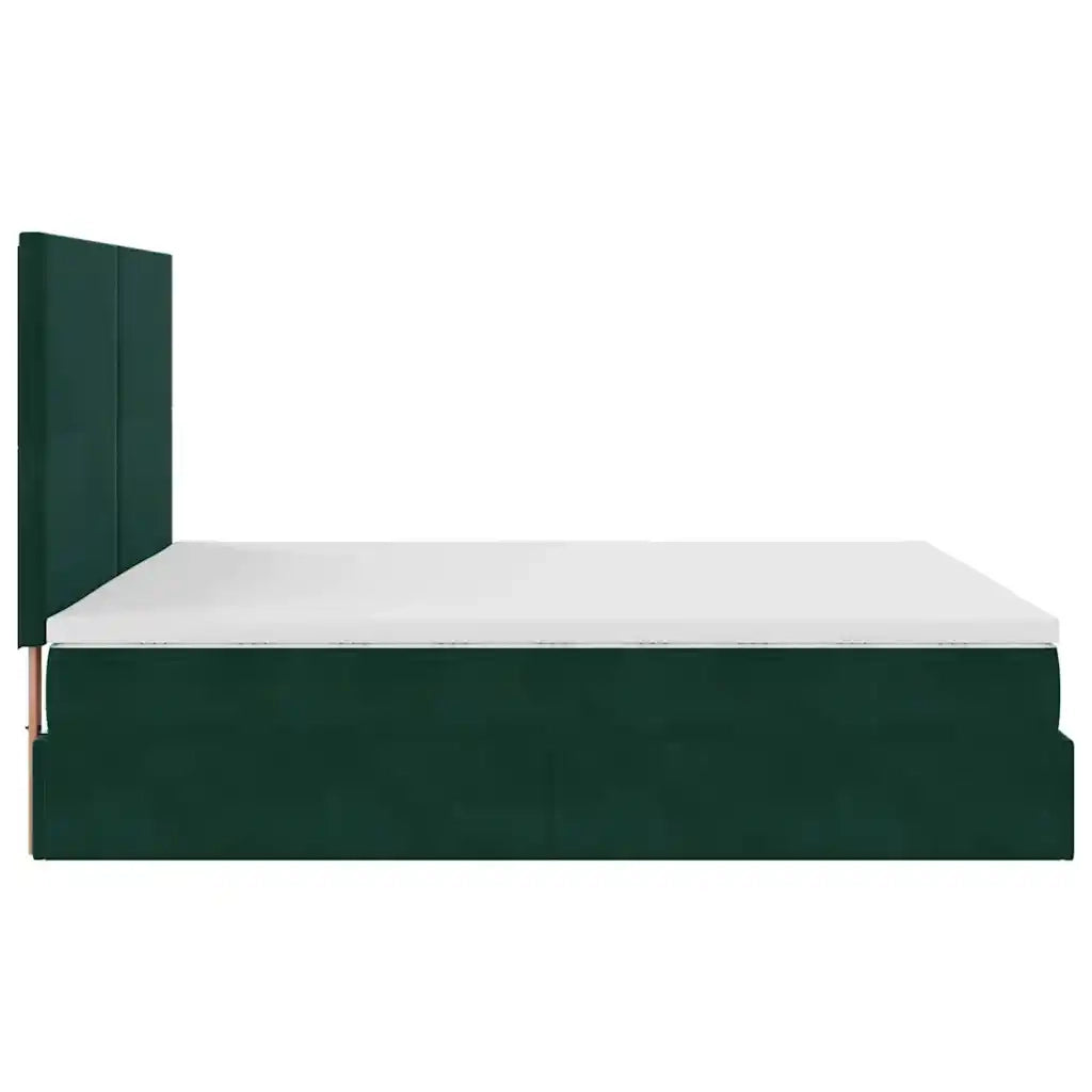 Struttura Letto Pouf con Materassi 200x200 cm Velluto 3313424