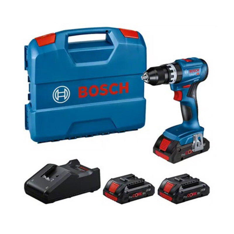 BOSCH-B 18VP TRAPANO 3 BATT. 4,0Ah+CAR.GSB 18V-45- 1,0 pz