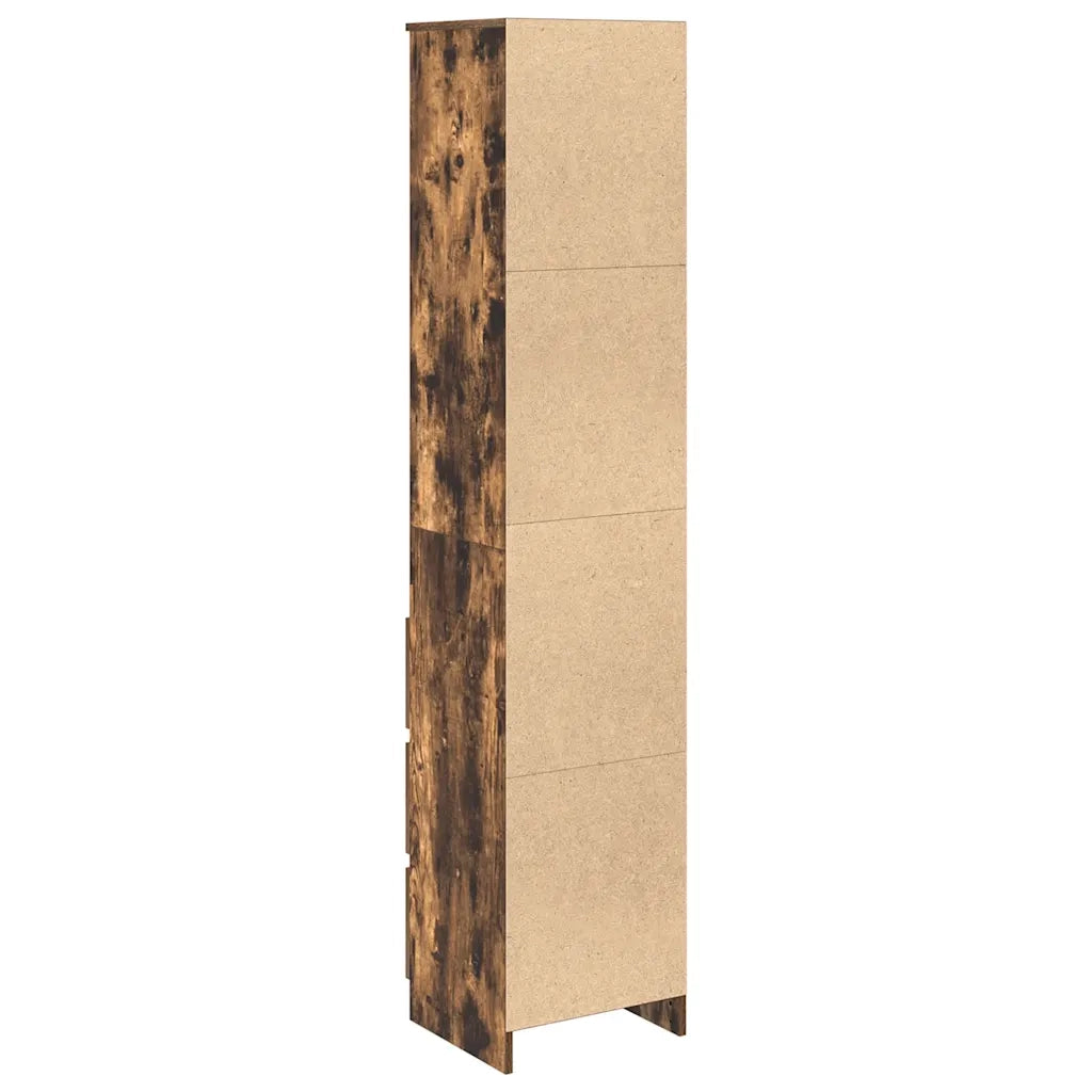 Credenza Rovere Fumo 37,5x35x180 cm in Legno Multistrato 861665