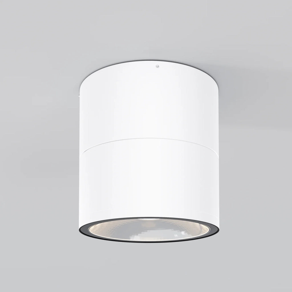 Faretto Da Esterno Moderno Spin Led Integrato 12W Vetro Bianco Ip54