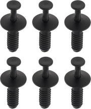 Clip di espansione in plastica per auto - 6mm - Adatto per Bumper, Paraurti, Porte - Pannelli interni - Clip in plastica - Accessori auto - Nero - 50 pezzi
