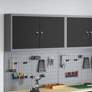 Armadio per attrezzi da parete  Nero 100x20x55 cm Acciaio