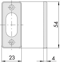 Cisa BORCHIA IN NYLON PER CILINDRO OVALE mm. 54
