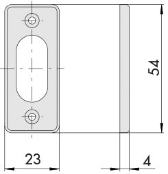 Cisa BORCHIA IN NYLON PER CILINDRO OVALE mm. 54