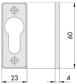Cisa BORCHIA IN NYLON PER CILINDRO EUROPEO mm. 60