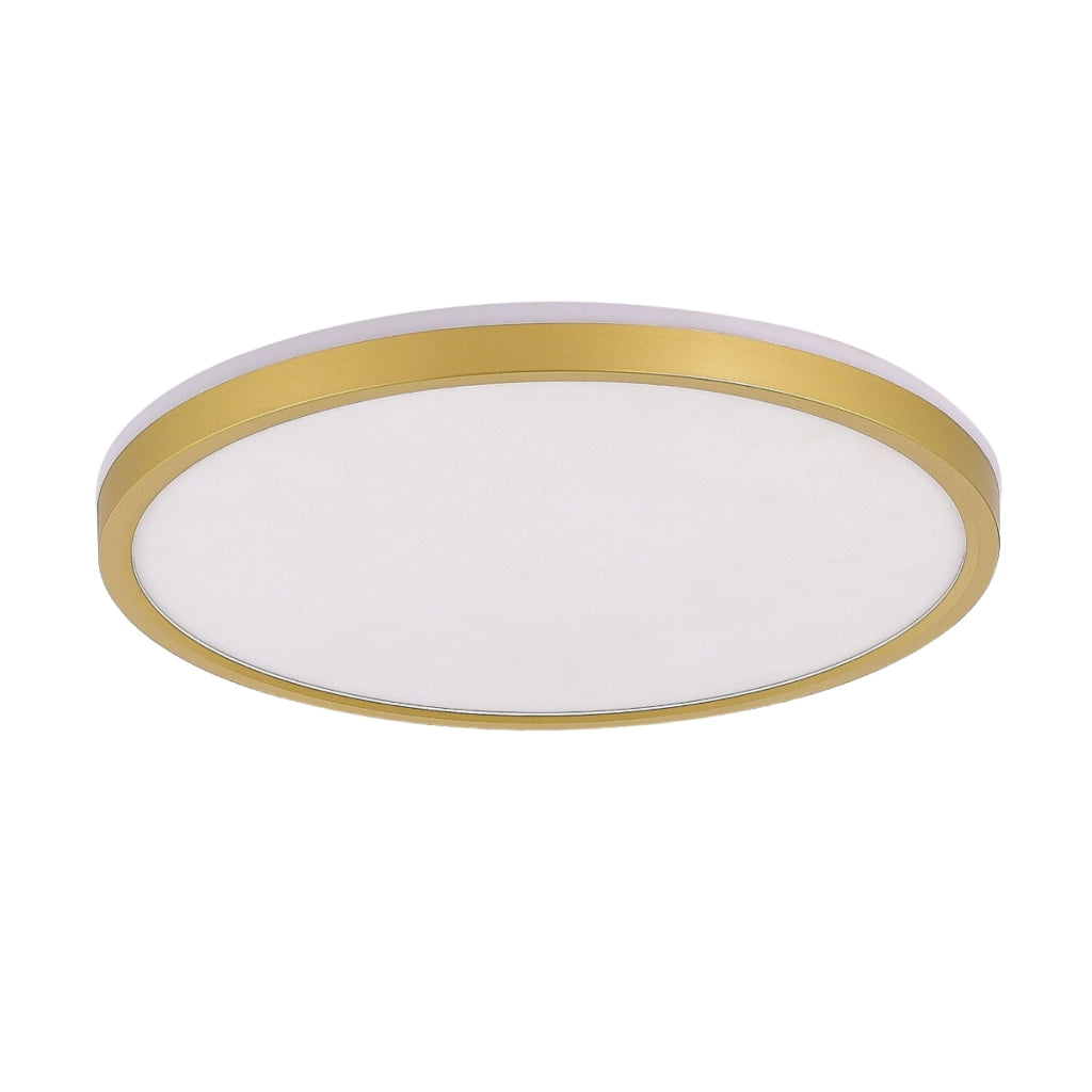 Plafoniera tonda moderna oro/bianco 32cm LED 32,5W Zuma