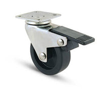 RUOTA MOBILE D 50 MM GOMMA 220BIS PIASTRA C/FRE- 12,0 pz