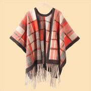 Sciarpa semplice in stile pittura a inchiostro per donna, mantello di alta moda, sciarpa invernale in cashmere