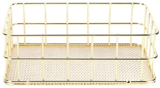 Cassa di Ricarico Multifunzionale - Sostegno di Archiviazione Desktop - Dimensioni 24,5x16,5x6,5 cm - Piccolo/Grande Format - Materiale Smeedijzer Duraturo