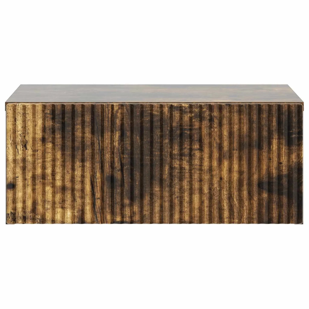 Mobiletto da notte a muro 2 pcs Rovere Fumo 49 x 34,5 x 20 cm 898456