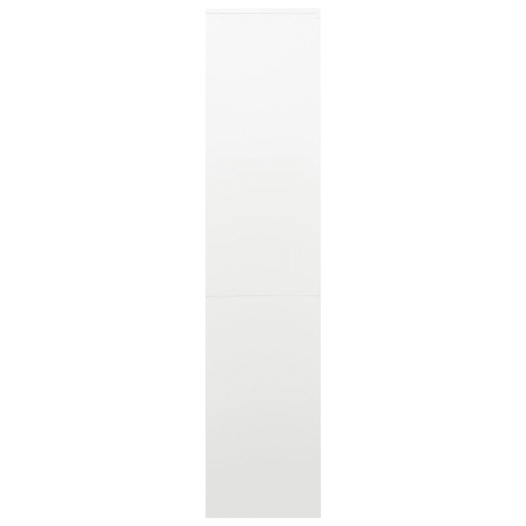Armadio per Ufficio Bianco 90x40x180 cm in Acciaio 335946