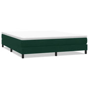 Letto matrimoniale | Letto per adulti | Giroletto a Molle senza Materasso Verde Scuro 180x210cm Velluto