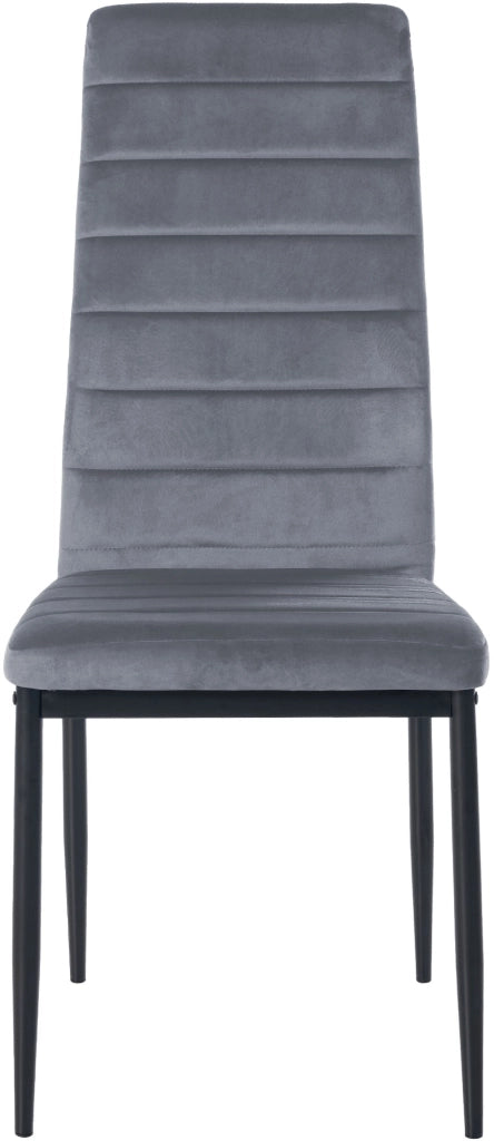 Set di 4 sedie da pranzo Mayfair grigio chiaro,Velluto