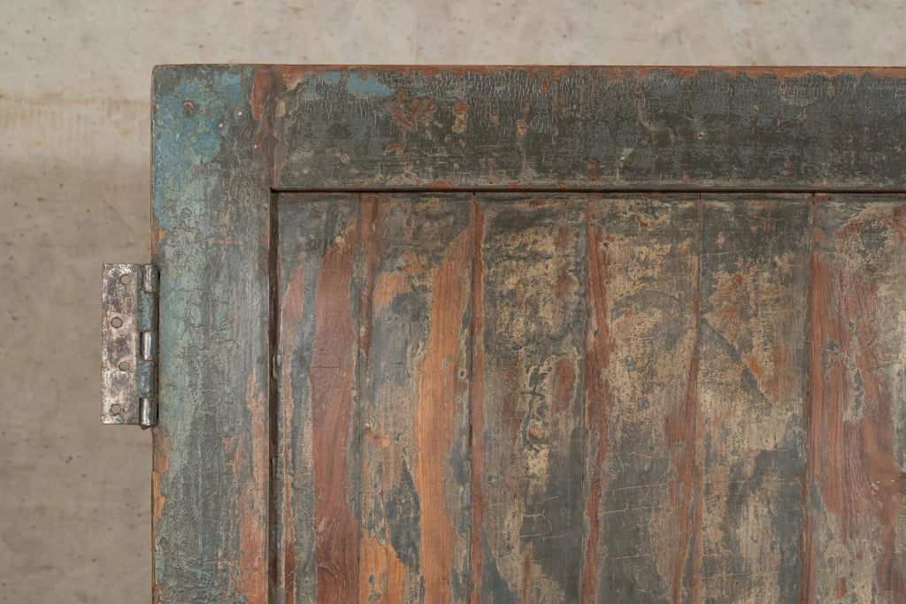 Biscottini Porta portone in legno massello e ferro da interno o da esterno vecchia e antica medievale scorrevole