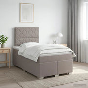 Letto box spring con materasso Tortora 120 x 200 cm Tessuto 3453392