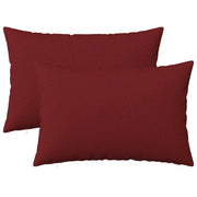 Federa 2 pz HEERLEN Rosso Vino 50 x 80 cm Tessuto 911883