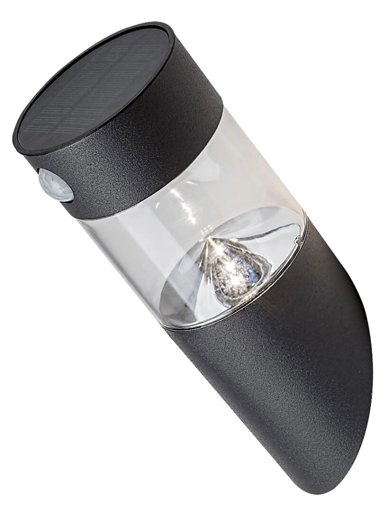 Applique solare LED 1,5W con sensore IP44 nera Rabalux Kapuas