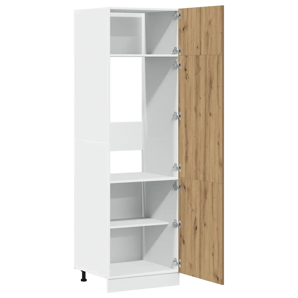 Mobile per Frigo “Lyon” Rovere Artigianale 60x57x207 cm 856126