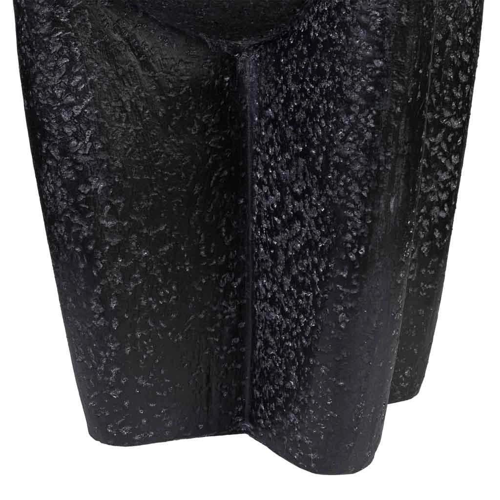 Tavolino laterale in magnesio nero 38x38x46h cm