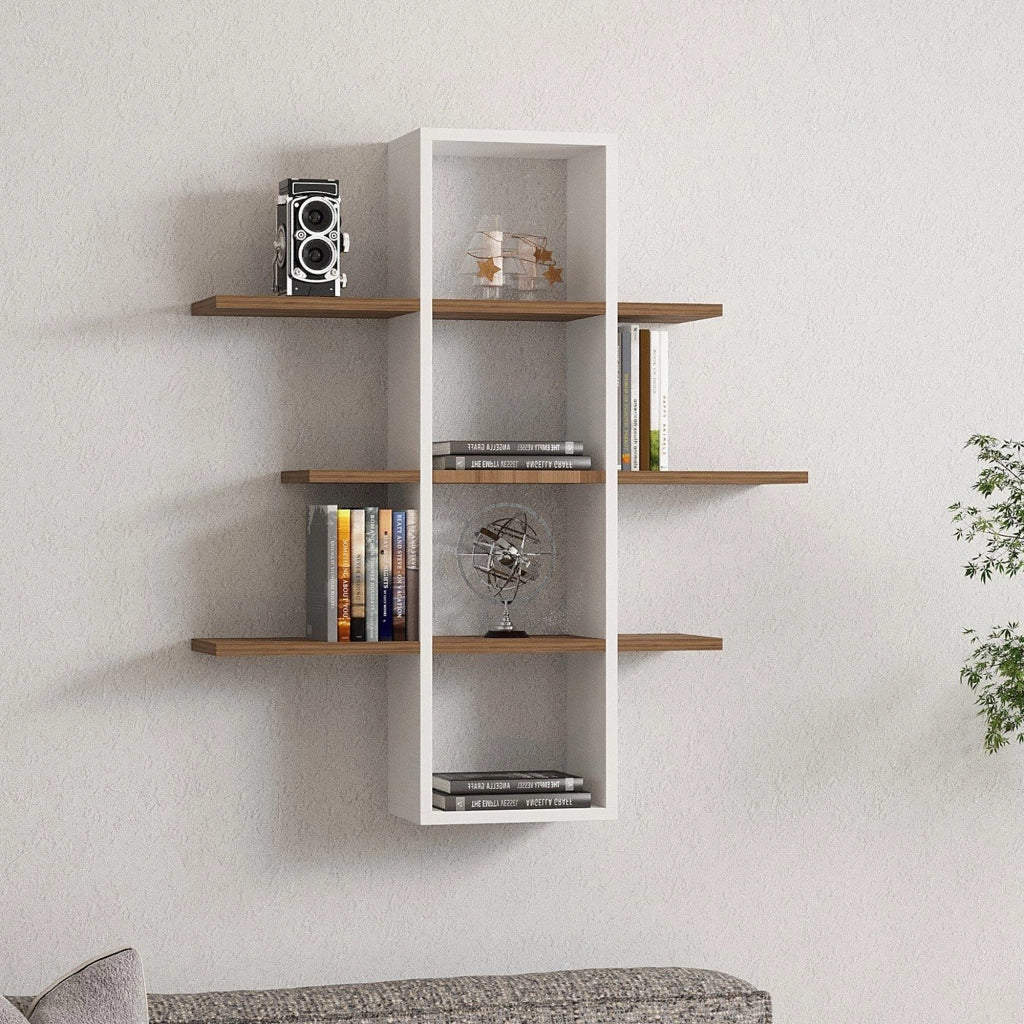 Erbe, Mensola 3 Ripiani, 96x20x101h cm Bianco