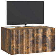 Mobile TV da Muro | Armadietto TV | Mobile Porta TV Rovere Fumo 59,5 x 41 x 30 cm