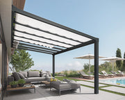 Tenda da Tetto Per la Pergola Stockholm 3.4X9.5 m Bianco
