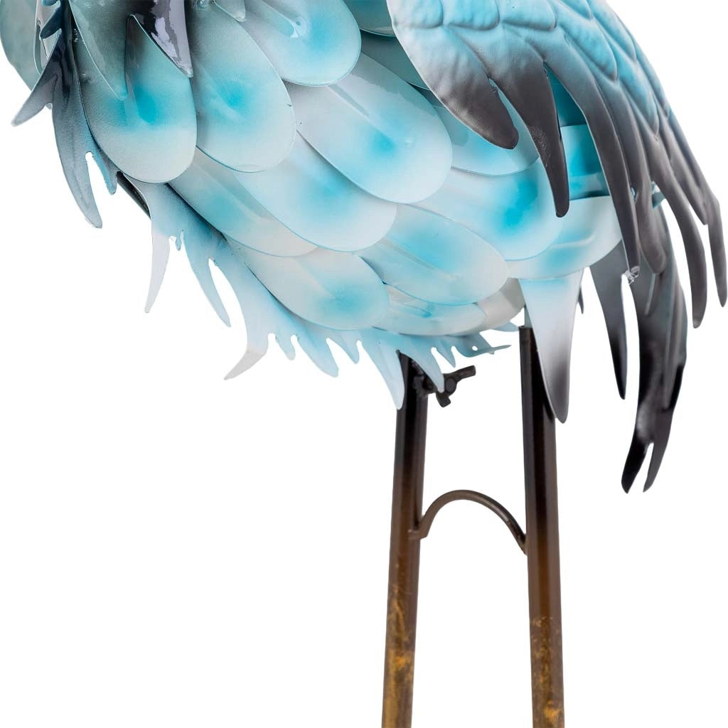 Uccello decorativo in metallo 48,9x24,77x92,08h cm