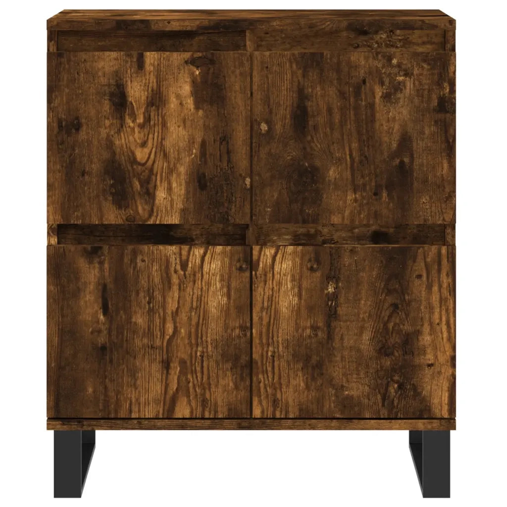 Credenza Rovere Fumo 60x35x70 cm in Legno Multistrato 831225