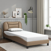 Giroletto senza Materasso-Struttura Letto Hvar Cappuccino 80x200 cm in Similpelle