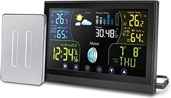 Stazione meteorologica sensor esterno wireless - Stazione meteorologica con sensor esterno - Richiede 5 batterie AAA