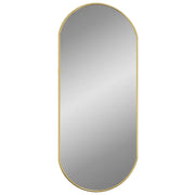Specchio da Parete | Specchio decorativo Dorato 70x30 cm Ovale