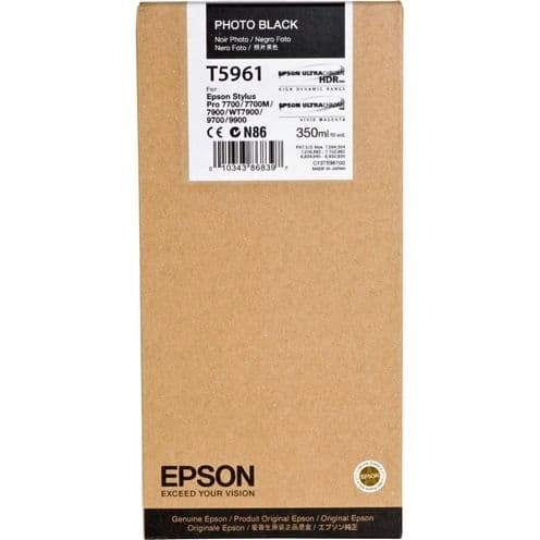 Epson cartuccia     foto nero  T 596 350 ml        T 5961