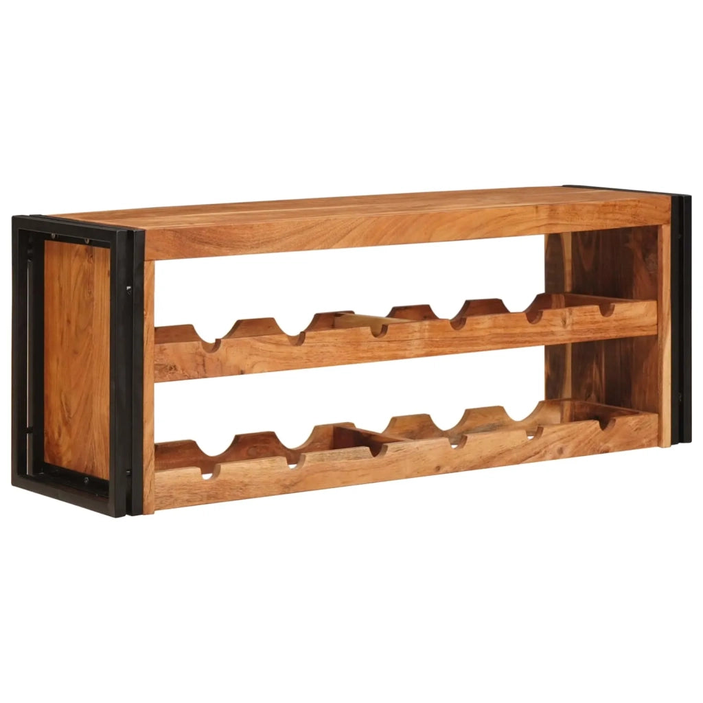 Portabottiglie 120 x 45 x 33 cm Legno di Acacia Massello 4104764