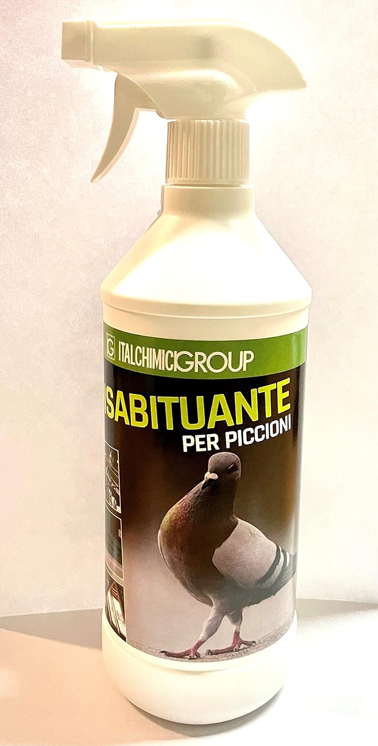 DISABITUANTE specifico per piccioni volatili Uccelli Repellente Spray deterrente per volatili 750 ml
