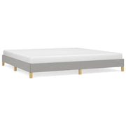 Letto matrimoniale | Letto per adulti | Giroletto senza Materasso Grigio Chiaro 200x200 cm Tessuto