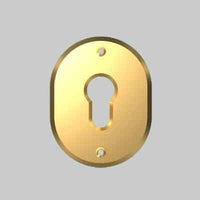 MOSTRINA ESTERNA PER CILINDRO EUROPEO '316L' CIPIERRE 90x70x4 mm - Col. Cromo satinato - CIPIERRE